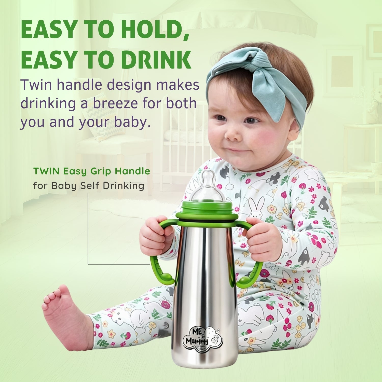 primo Stainless Steel Feeding Bottle for Baby | Premium Stainless Steel | Anti-Colic | BPA Free | Safe and Hygenic (150 ml - Regular Neck, Feeding Bottle)