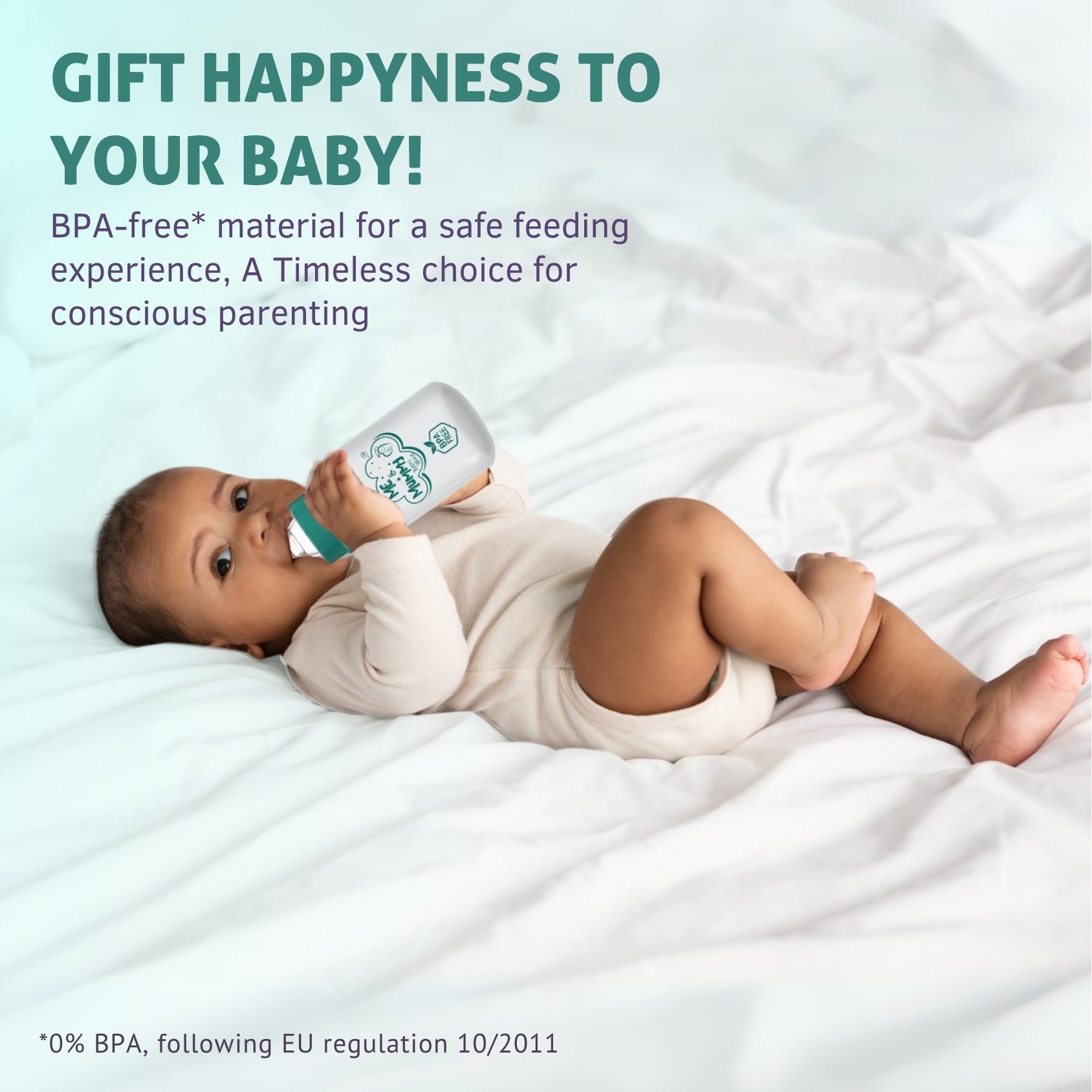 ZEBRA Anti-Colic Slim Regular Neck Essential Bpa-Free Baby Feeding Bottle, 125Ml, Pack Of 1, Green