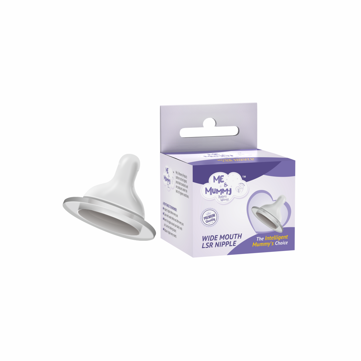 Nurture Anti Colic Teat/Nipple for Wide Neck Bottle |2pcs |Bottle Nipple for Baby, 6m+ | Soft & Flexible Silicone| Leak Proof, Bpa Free