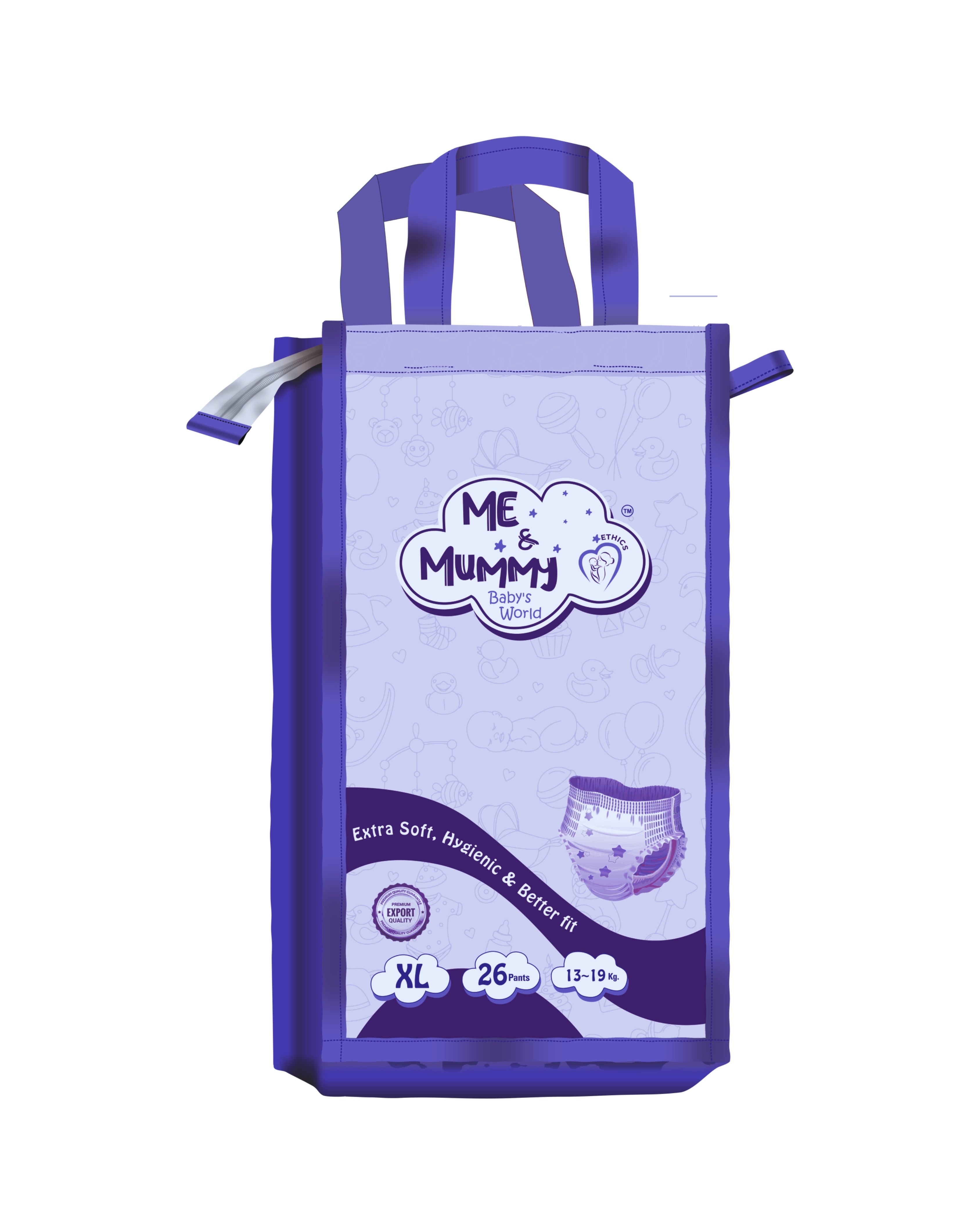 Xtra Large Baby Diaper Pants ( For 13 to 19 kg) Pack of 26 pcs