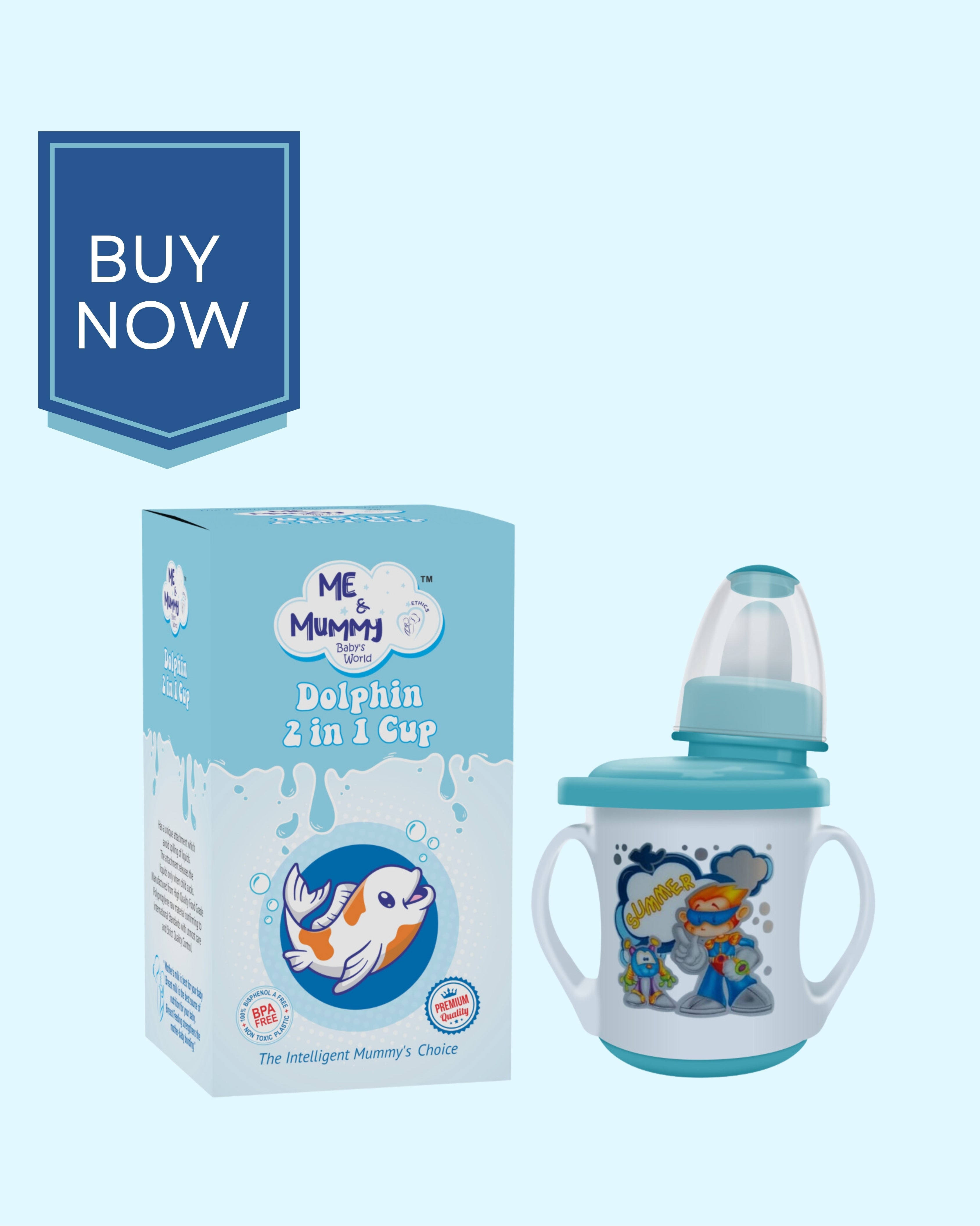 2 in 1 Convertible Soft Spout & Nipple Cup | Anti Spill, BPA-Free & Non-Toxic |, 150ml