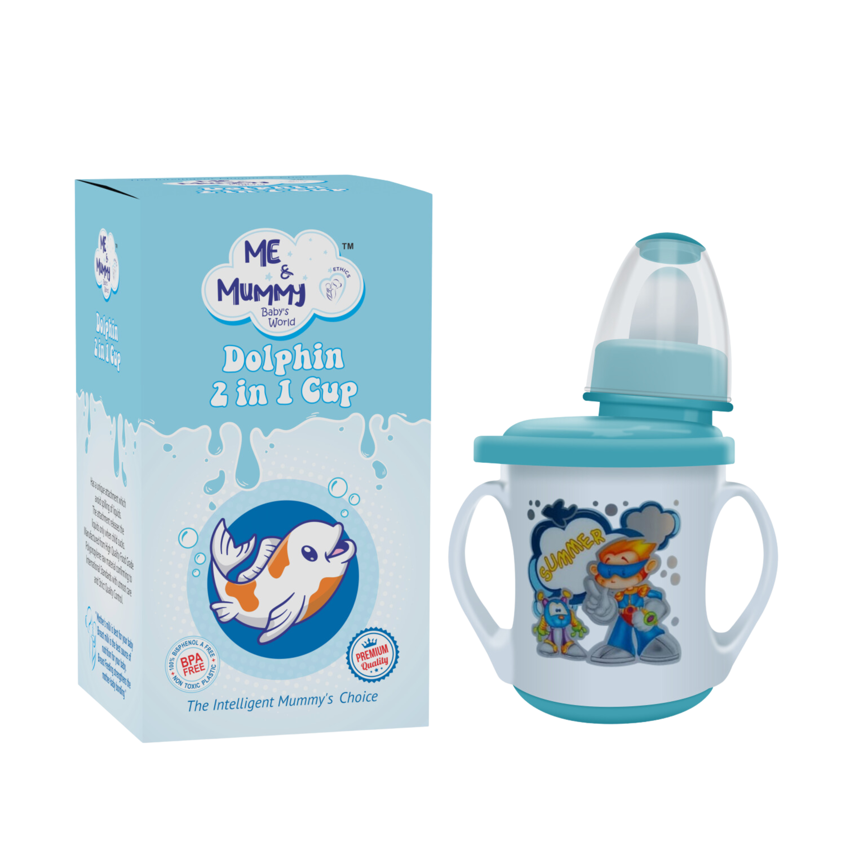 2 in 1 Convertible Soft Spout & Nipple Cup | Anti Spill, BPA-Free & Non-Toxic |, 150ml